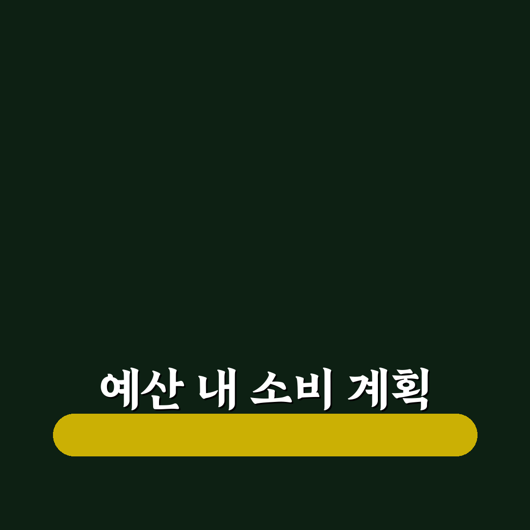 예산 초과 없는 소비 규칙 만드는 방법과 꿀팁 공유