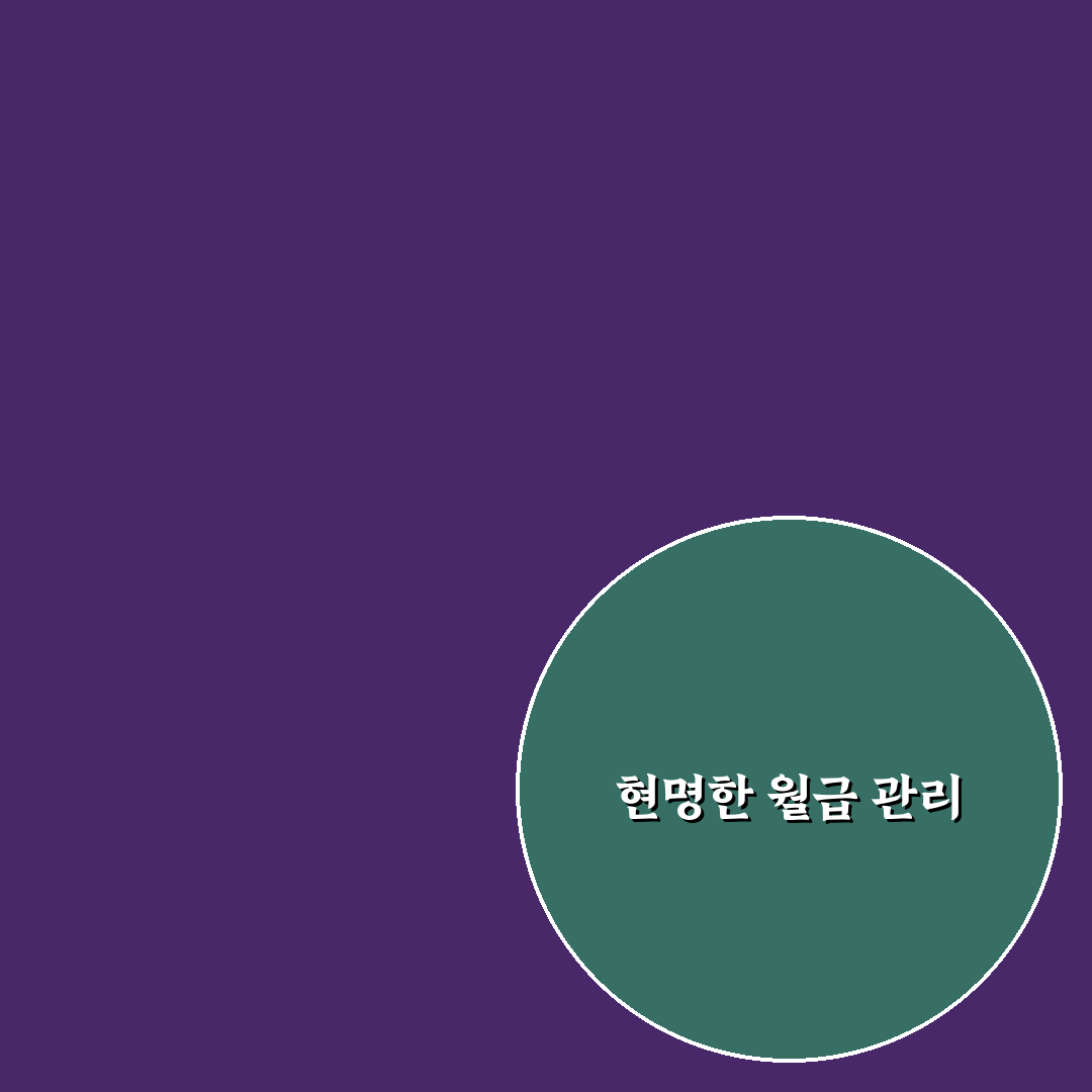 생활비 절약과 저축을 동시에 잡는 월급 배분법 꿀팁 공유