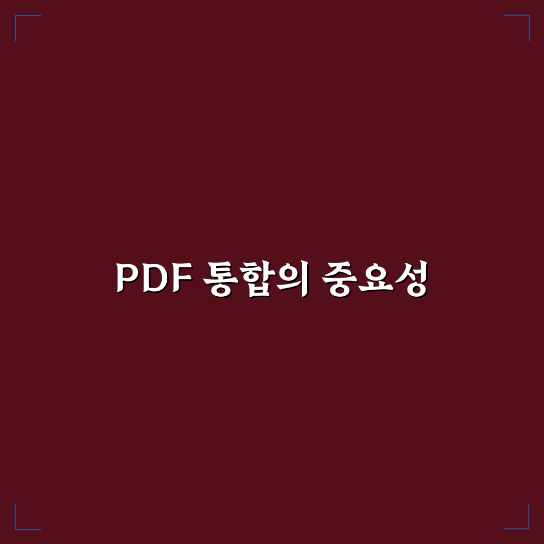 PDF 합치기 방법 초보자도 쉽게 하는 꿀팁 공유