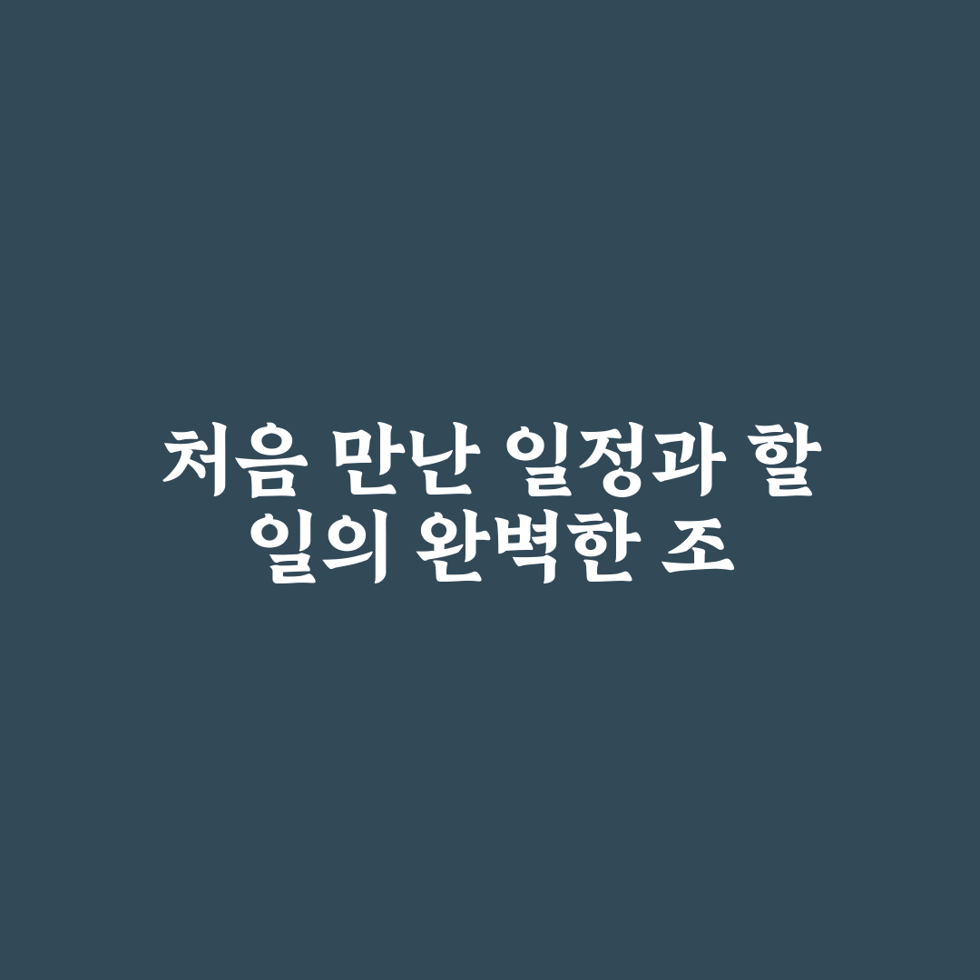 일정 메모 할 일 함께 관리하는 앱 조합 사용 후기, 실제로 써보니