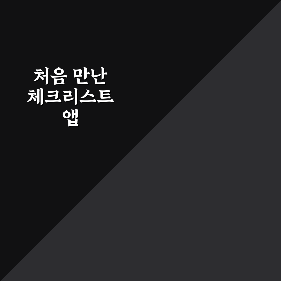 체크리스트 앱 사용 후기, 실천력 높인 나만의 팁