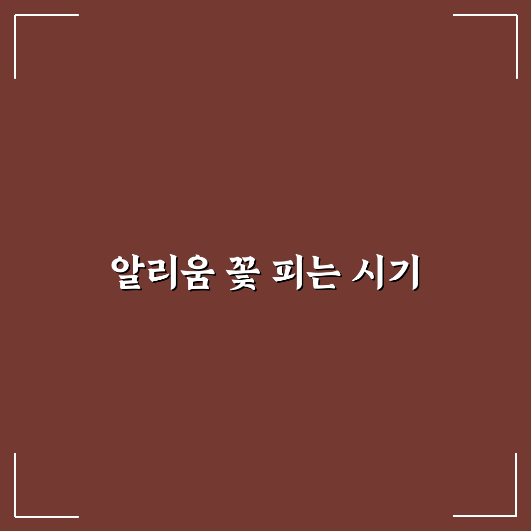 알리움 꽃 피는 시기와 관리 방법 꿀팁 알려드려요