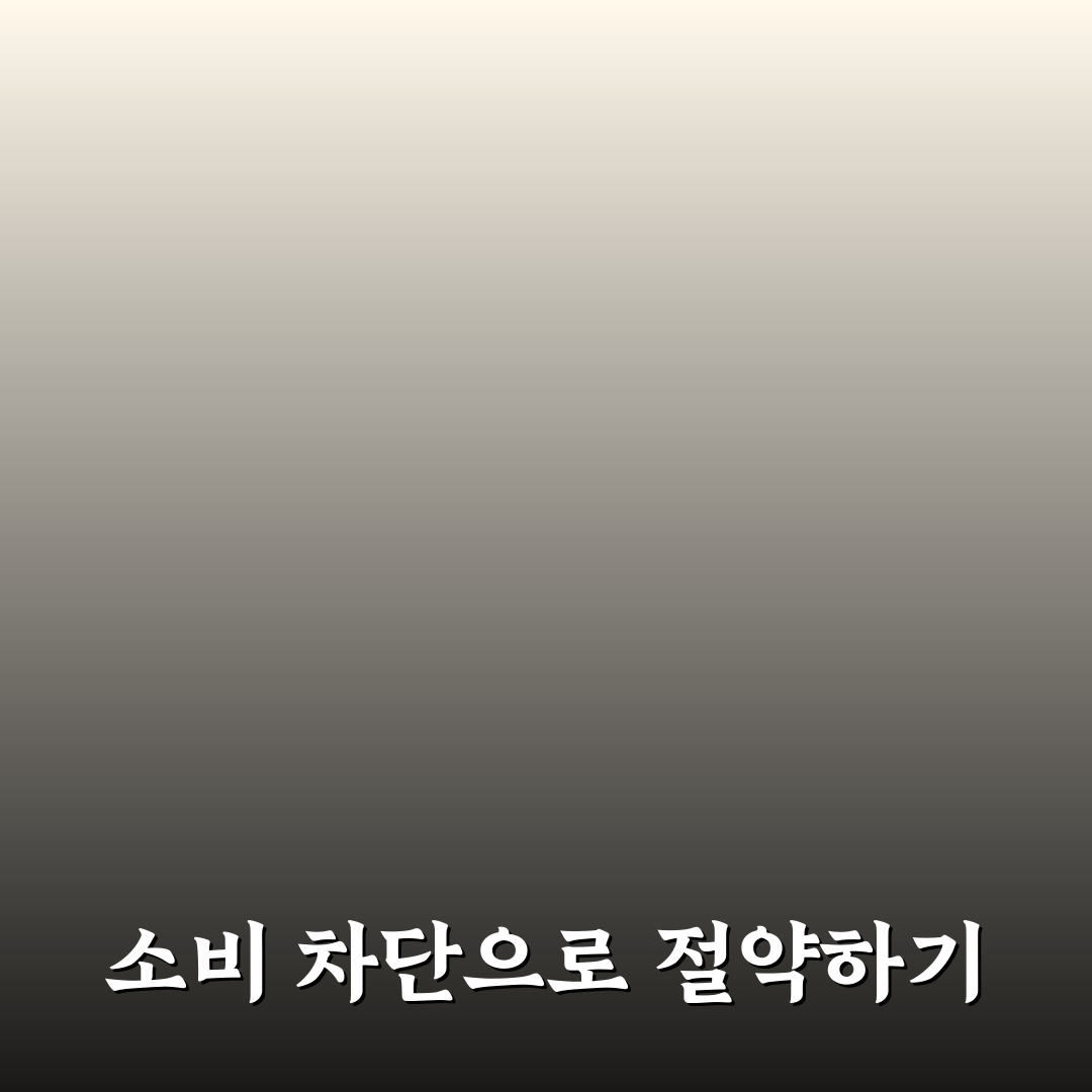 생활비 절약 초반에 효과 큰 소비 차단 규칙 공유