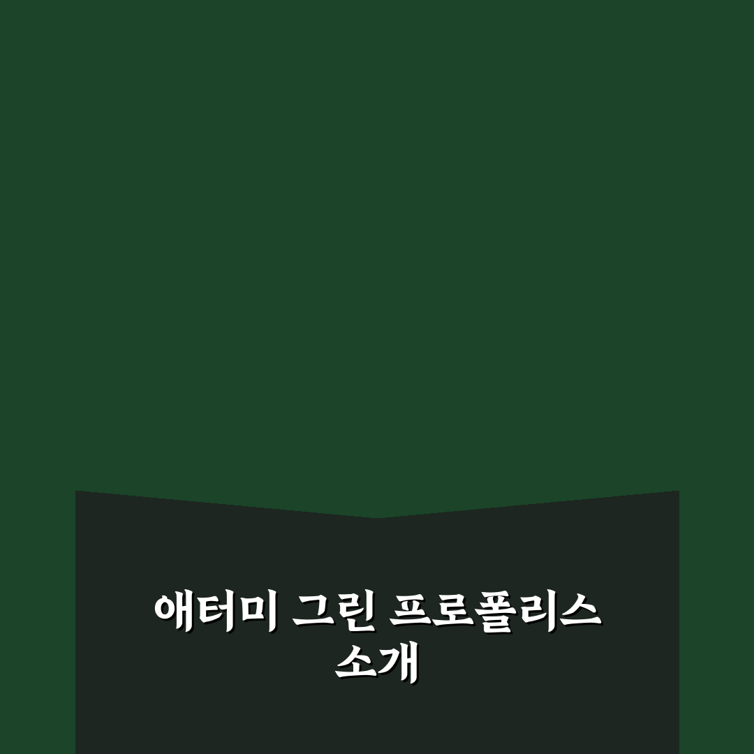 애터미 그린 프로폴리스 스프레이 사용법과 추천 팁