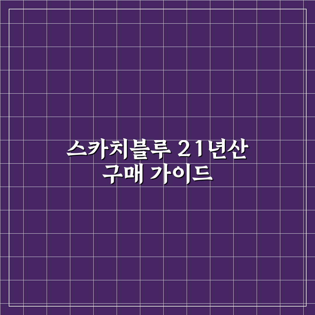 스카치블루 21년산 가격 px 최신 정보와 구매 팁 알려드려요