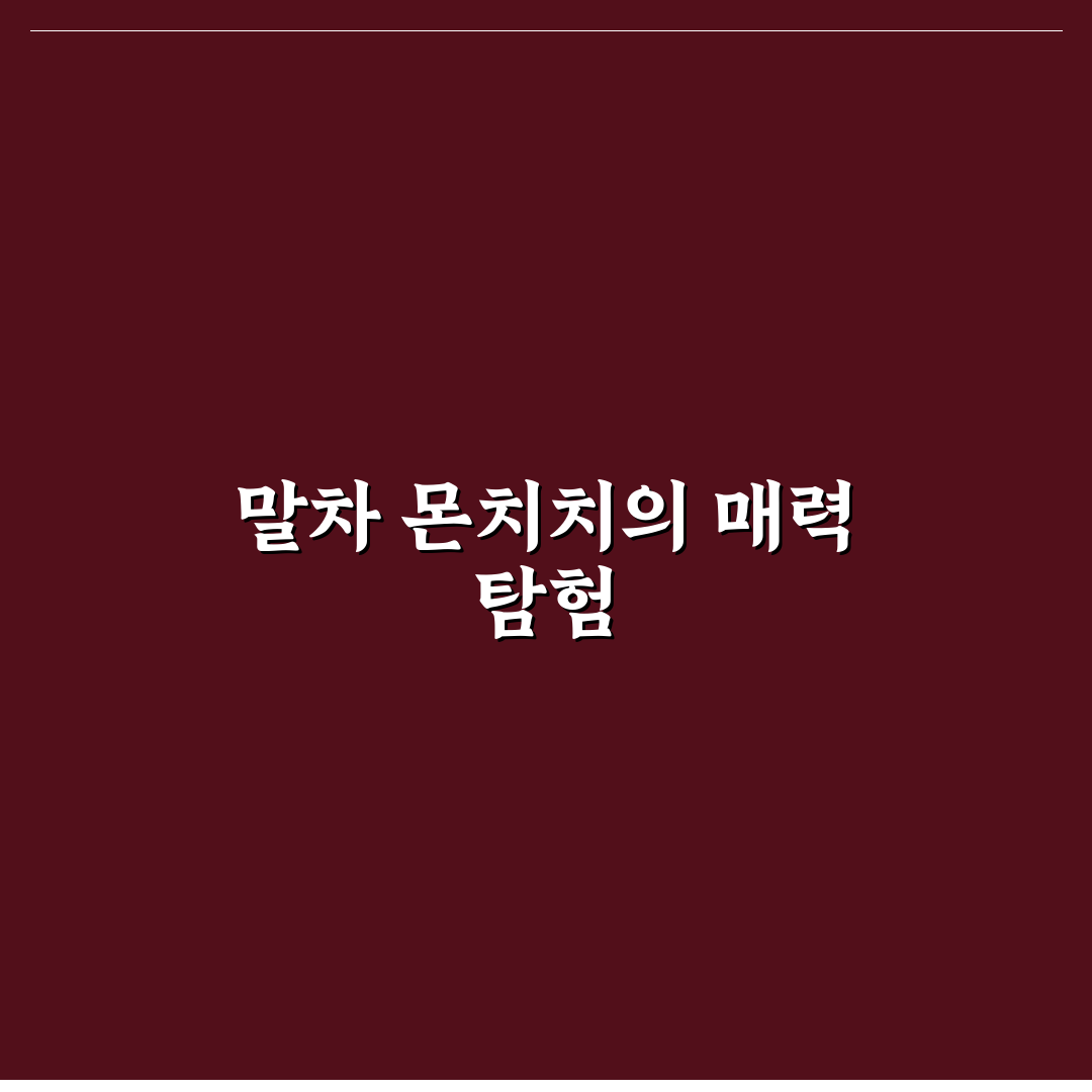 말차 몬치치 맛과 특징 쉽게 알려드려요