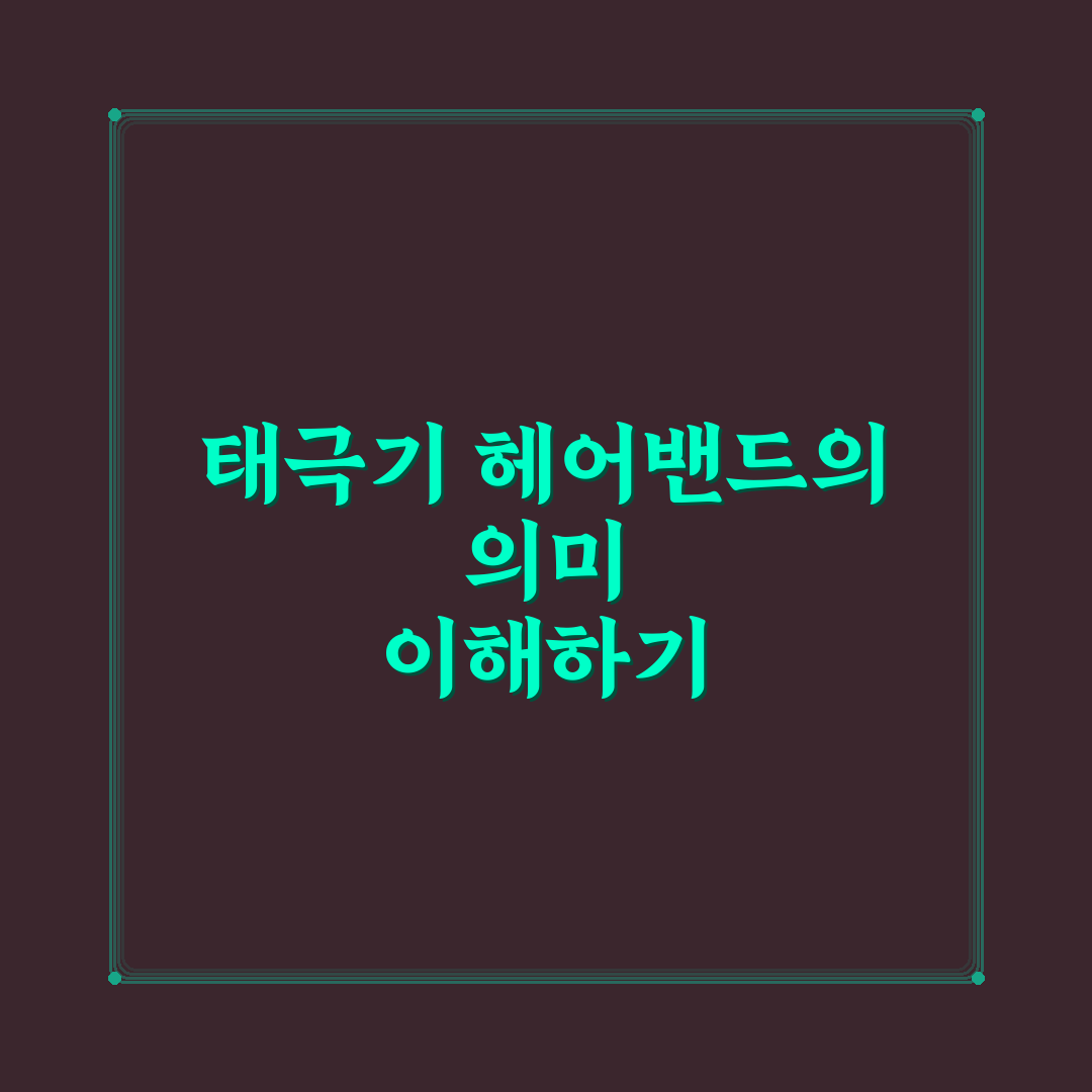 태극기 헤어밴드 선택과 활용 꿀팁 알려드려요