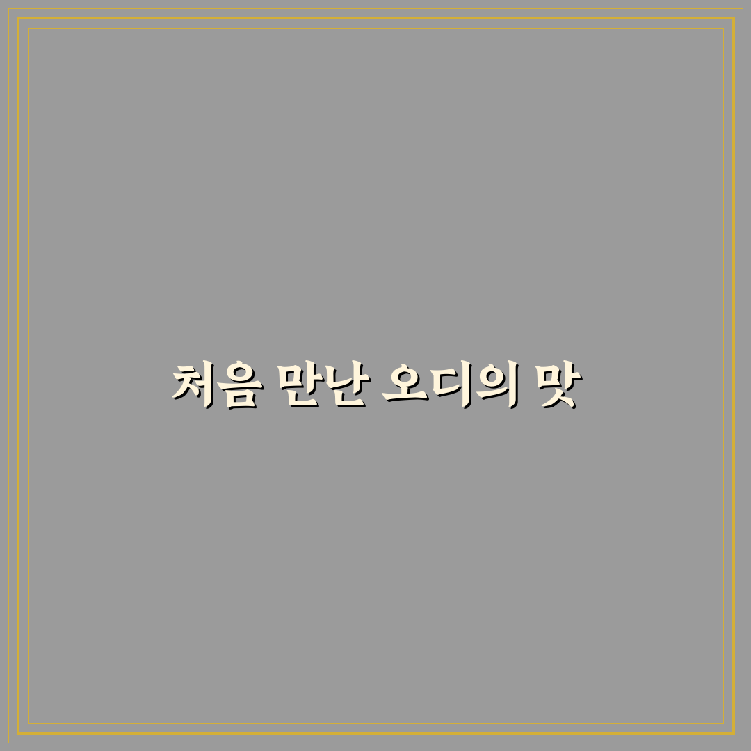 오디빵 사용 후기, 직접 써보니 맛과 식감은 어떨까