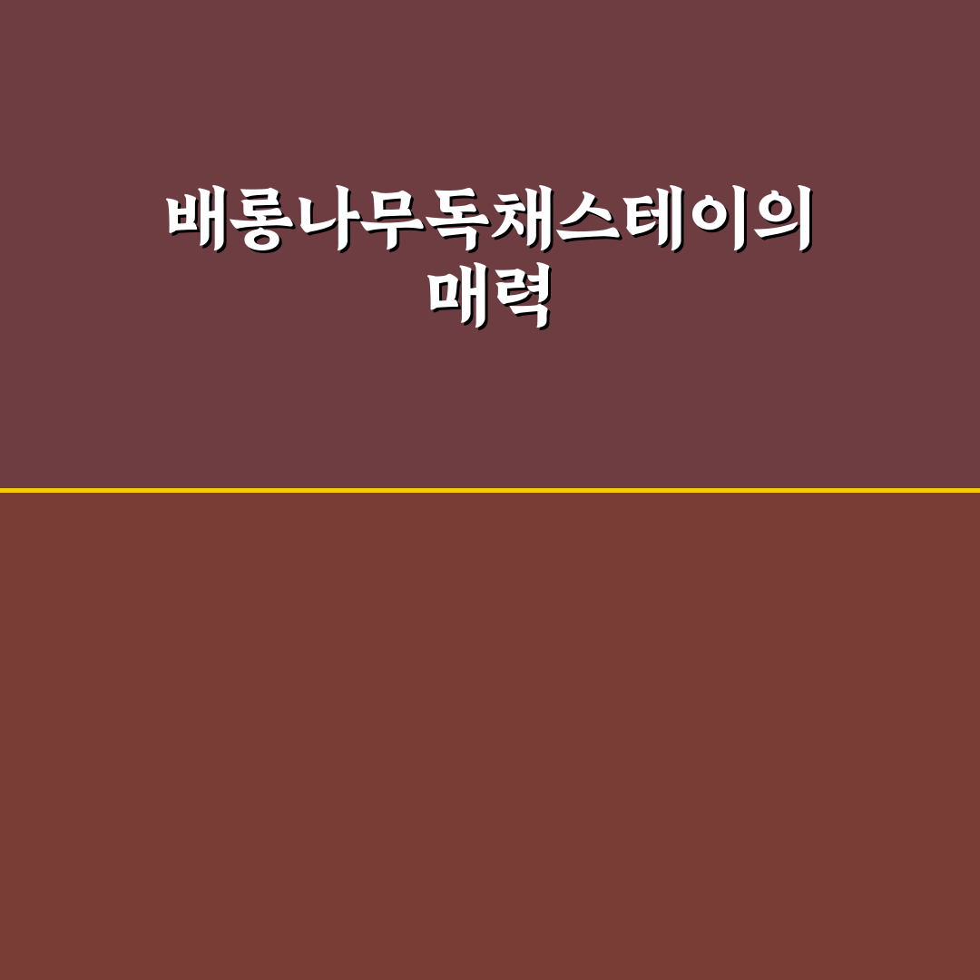 배롱나무독채스테이 추천과 이용 꿀팁 알려드려요