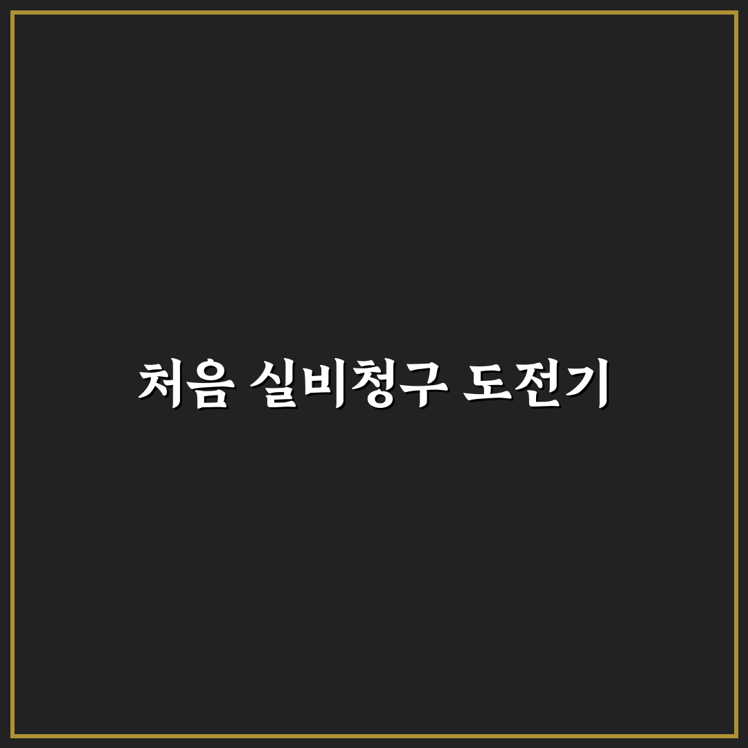이석증 실비청구 직접 진행해보니 알게 된 점들