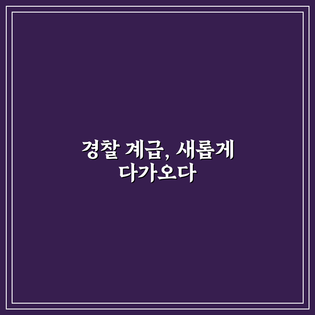경찰 계급도 무궁화 직접 알아보니 헷갈리는 점들